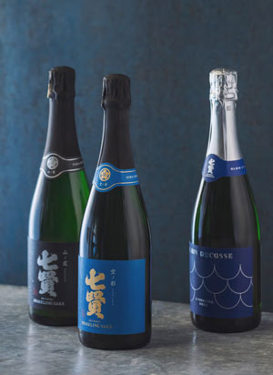 Sparkling sake van Shichiken